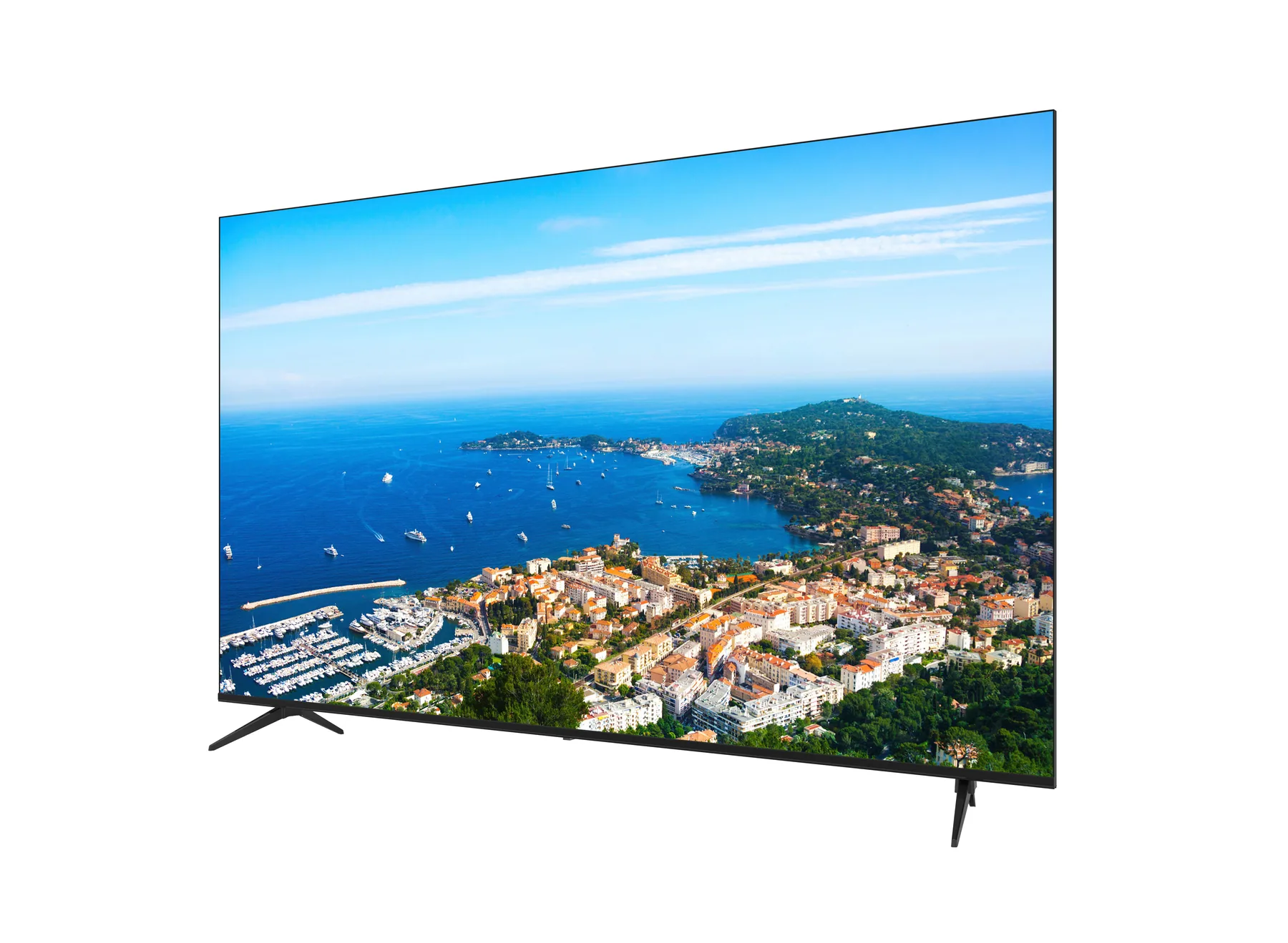 LY750-F01 assembled TV, angled front visual reference