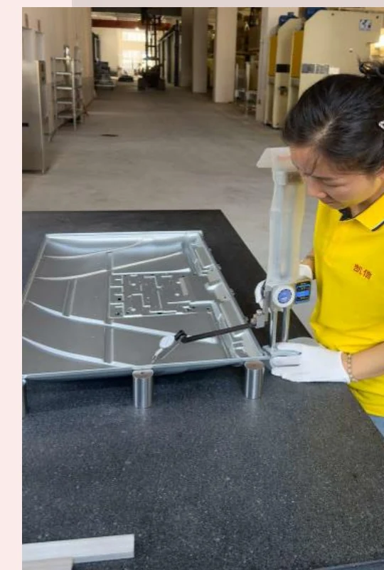 KINGSUN dimensional inspection of a television back panel