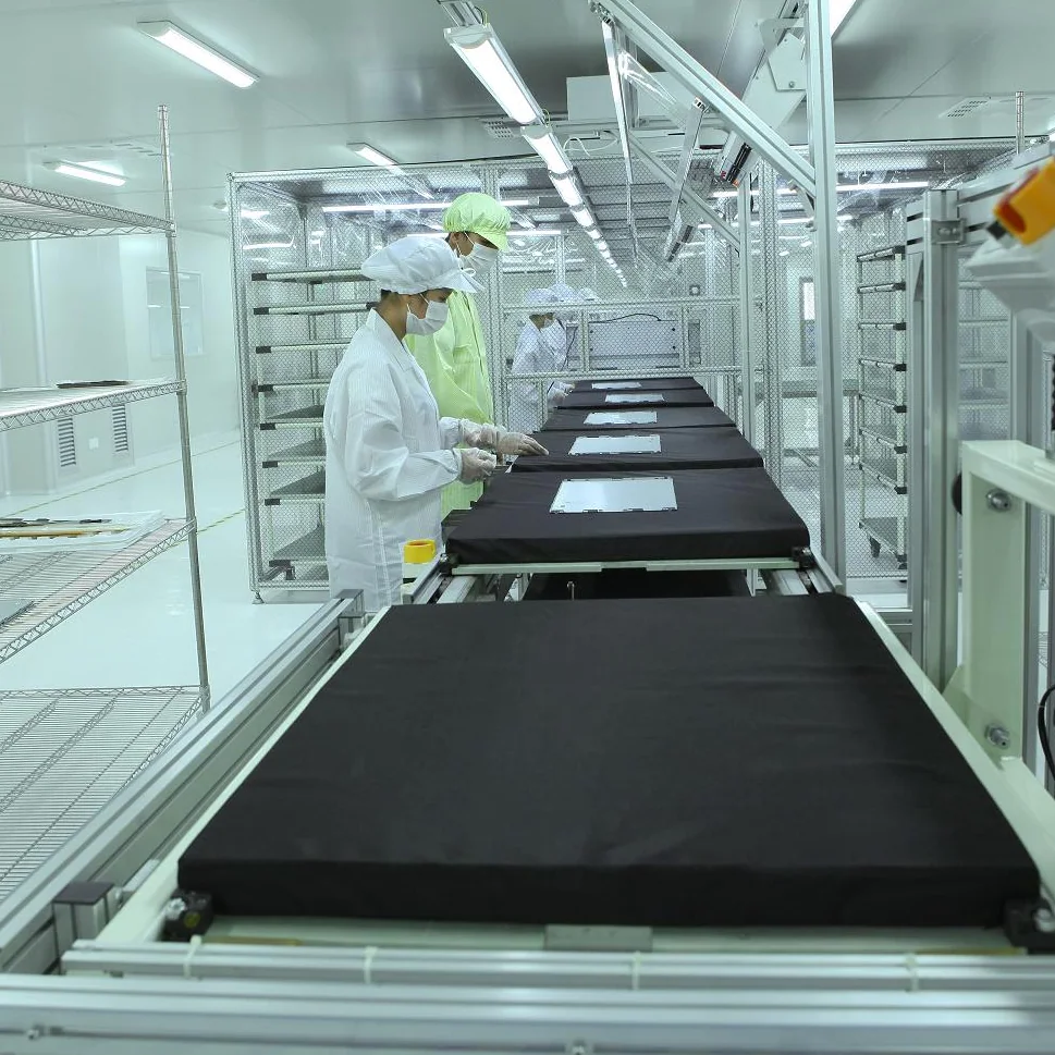 Module cleanroom workshop production line in supplied company materials